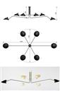 Ceiling Lamp 6 Arms