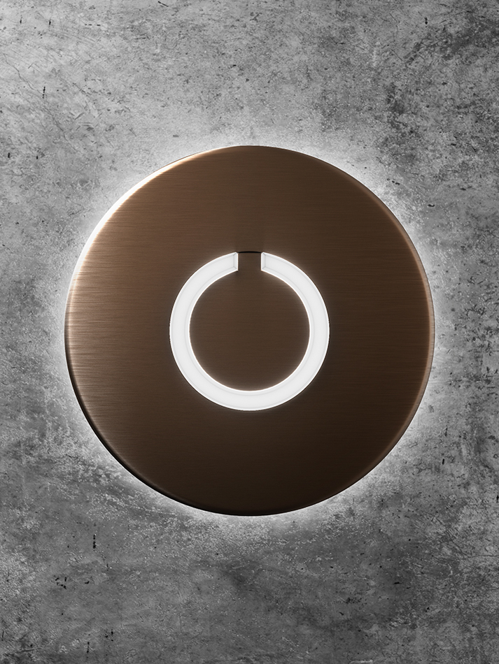 Modern Round Touch Doorbell Button : Luxello