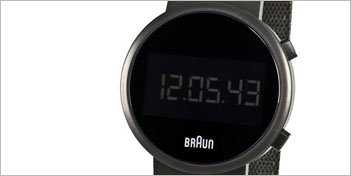 Watches Braun Round Digital Watch 